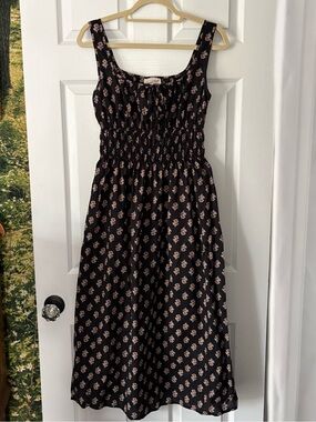 Universal Thread Black Cotton Midi Dress XS